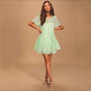 Lulus dress and Princess Tiana Disney bound